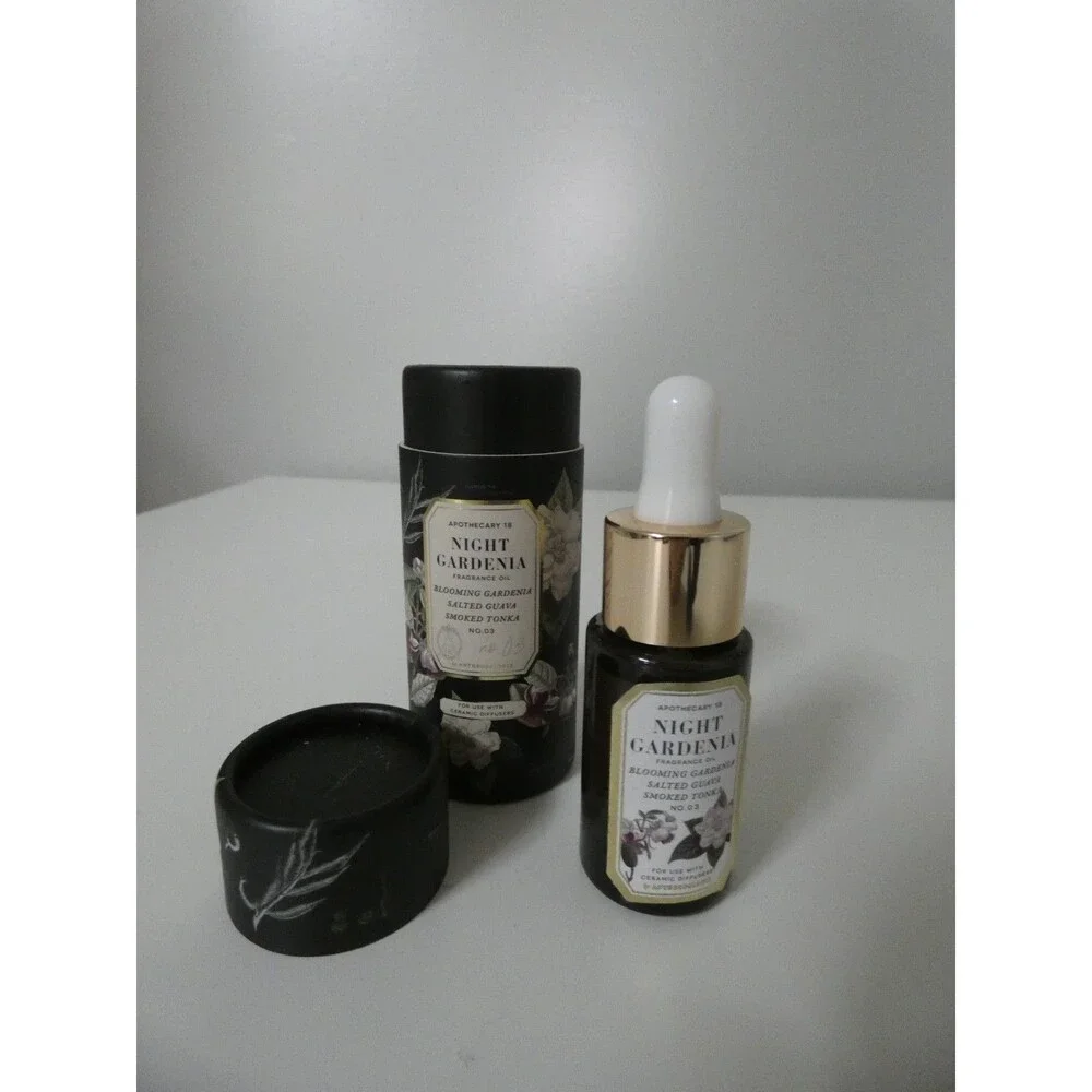 Anthropologie Apothecary 18 Night Gardenia Fragrance Oil Diffuser Dropper 0.5 oz